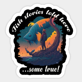 Fish stories told here...some true! Sticker